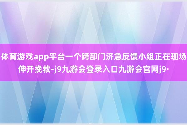 体育游戏app平台一个跨部门济急反馈小组正在现场伸开挽救-j9九游会登录入口九游会官网j9·