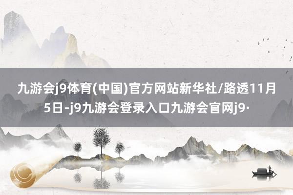 九游会j9体育(中国)官方网站　　新华社/路透　　11月5日-j9九游会登录入口九游会官网j9·